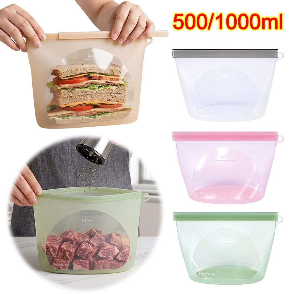 Reusable Produce Bag - Silikon Gıda Saklama Torbası Nem Geçirmez